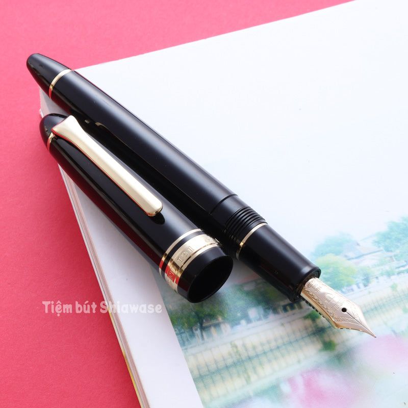 Bút Máy Sailor 1911 Profit Light 14K Gold Trims - Black - Đen