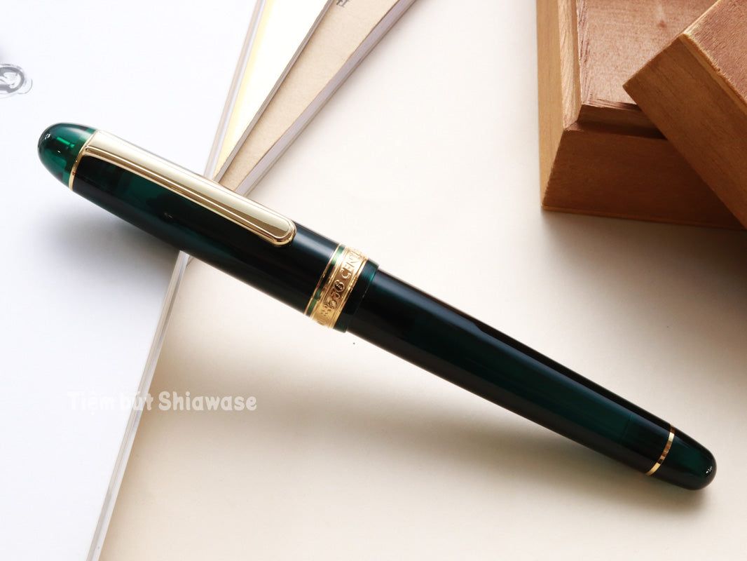 Bút Máy Platinum #3776 Century Slip & Seal 14K - Laurel Green - Xanh Lá