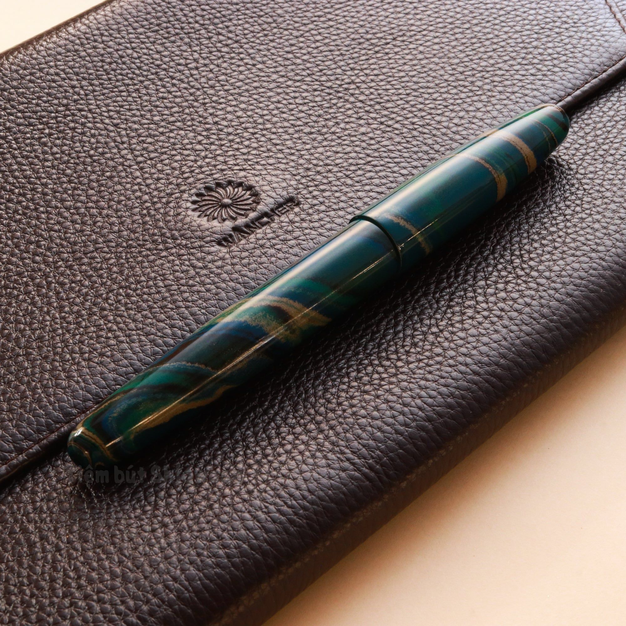 Bút Máy Wancher Dream Pen True Ebonite - Marble Green - Xanh Cẩm Thạch