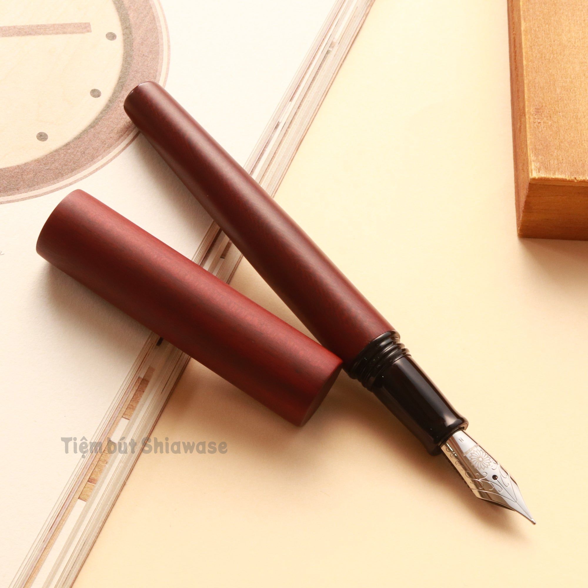 Bút Máy Wancher Sekaiju World Tree - Sandalwood - Gỗ Đàn Hương