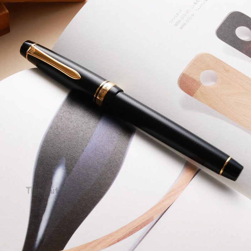 Bút Máy Pilot Justus 95 - Barley Black - Đen Sọc Chéo