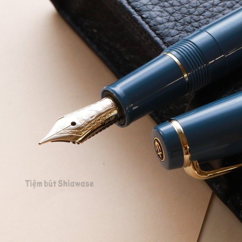 Bút Máy Sailor Professional Gear Slim Mini Morocco 14K - Ayur Blue