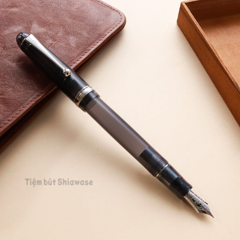 Bút Máy Pilot Custom 74 - Transparent Black - Đen Trong Suốt