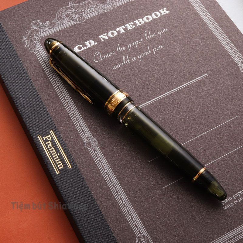Bút Máy Sailor Wancher 1911 Profit Realo 21K - Transparent Champagne Dark Green
