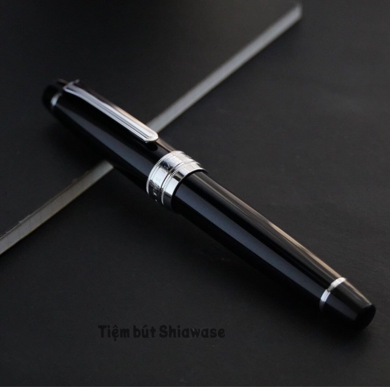 Bút Máy Sailor King of Pens Professional Gear Silver 21K - Black - Đen