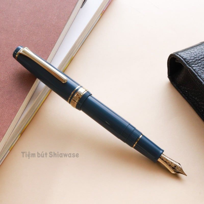 Bút Máy Sailor Professional Gear Slim Mini Morocco 14K - Ayur Blue