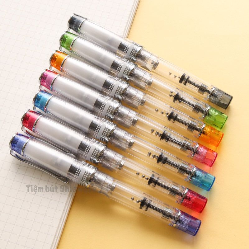 Bút Máy Pilot Prera Iro-Ai - Transparent Blue - Trong Suốt Ánh Xanh Biển