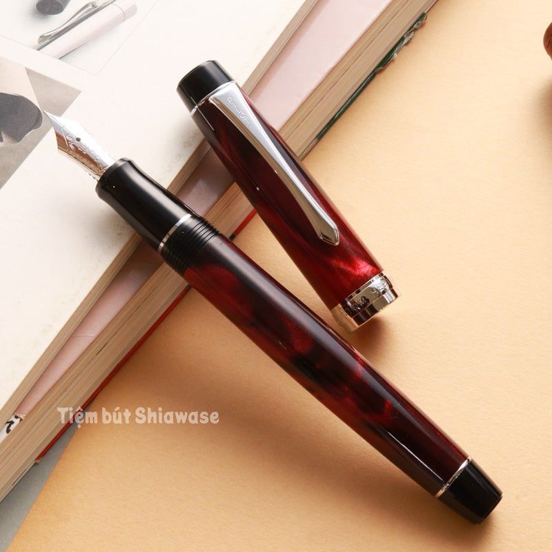 Bút Máy Pilot Custom Heritage SE - Marble Red - Cẩm Thạch Đỏ