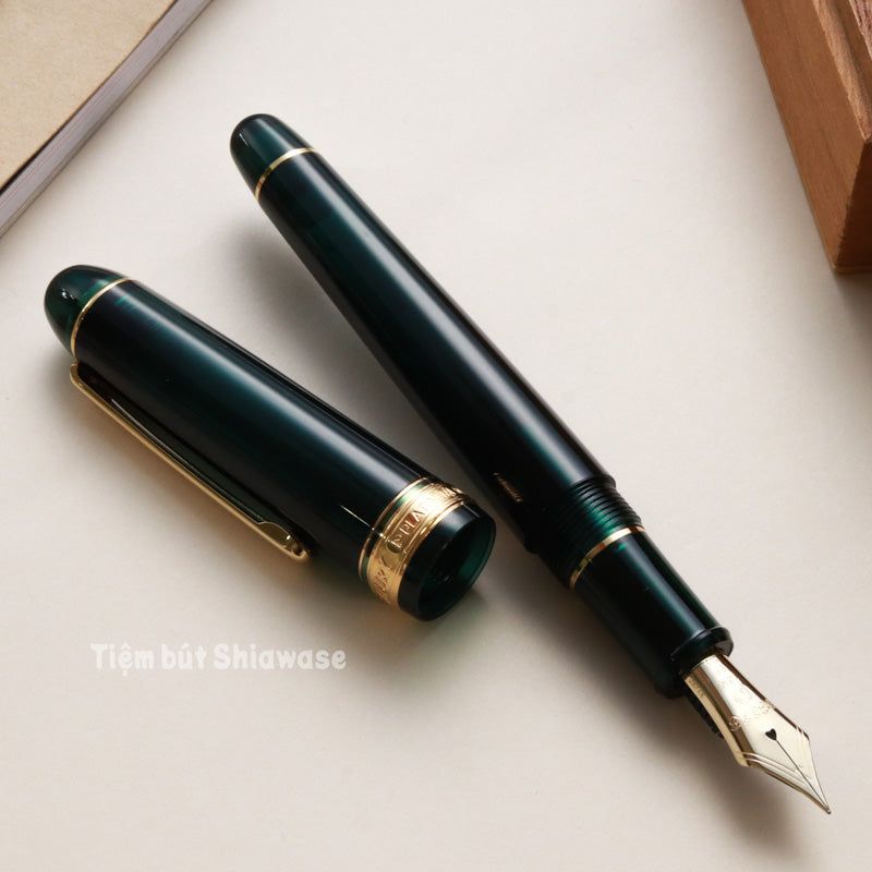 Bút Máy Platinum #3776 Century Slip & Seal 14K - Laurel Green - Xanh Lá