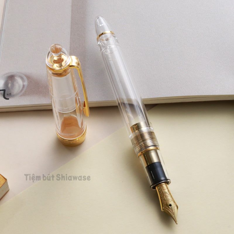 Bút Máy Sailor 1911 Profit Standard 14K Bản Hiếm - Transparent - Trong Suốt