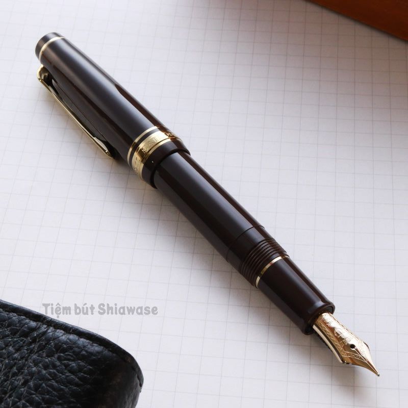Bút Máy Sailor Professional Gear Slim Mini Morocco 14K - Puff Brown