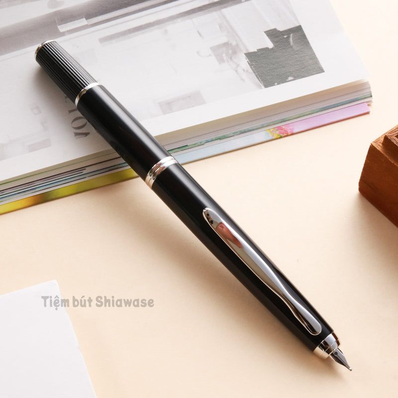 Bút Máy Pilot Capless Vanishing Point Fermo - Black - Đen