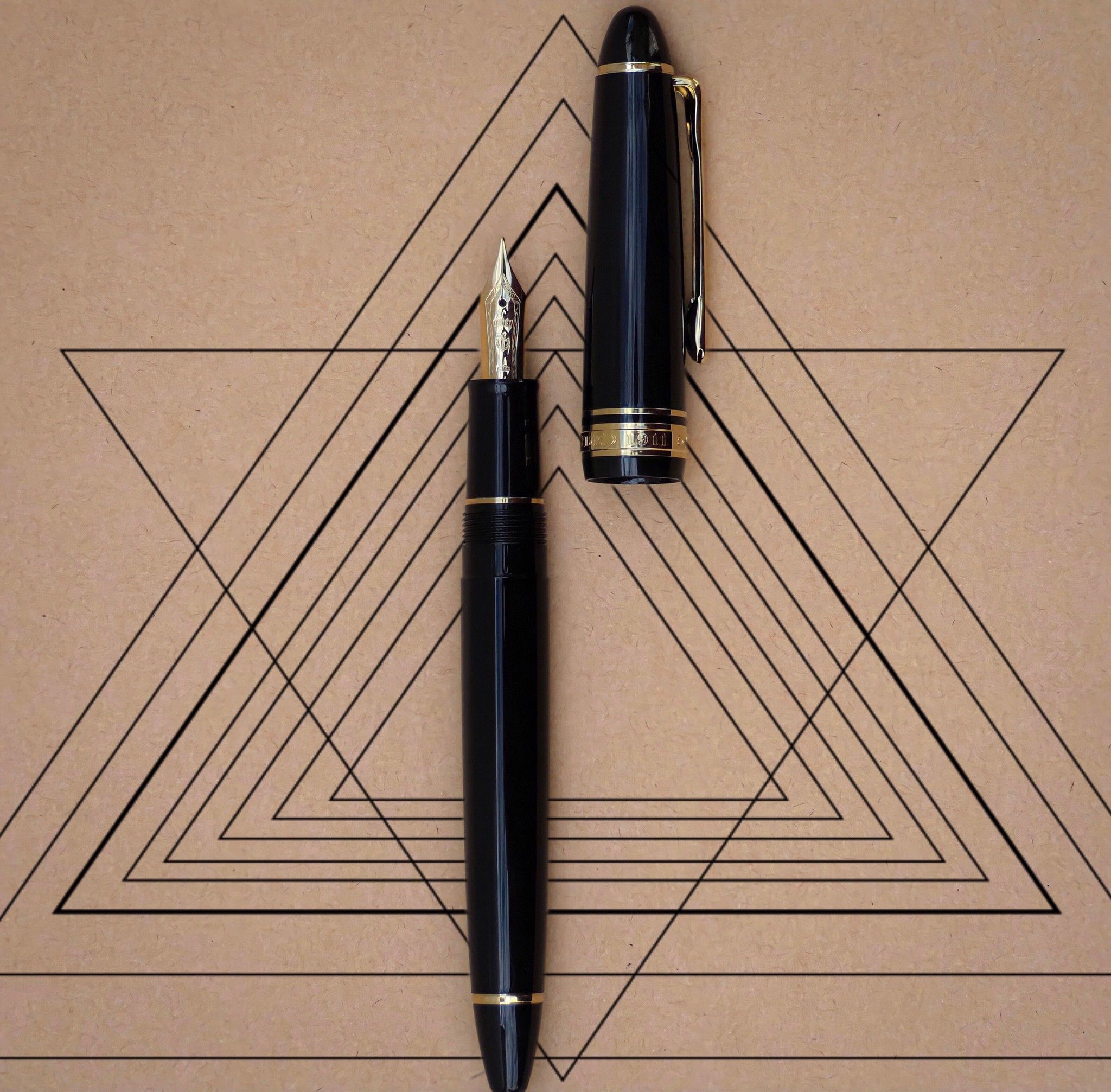 Bút Máy Sailor 1911 Profit Casual Gold Trims - Black - Đen