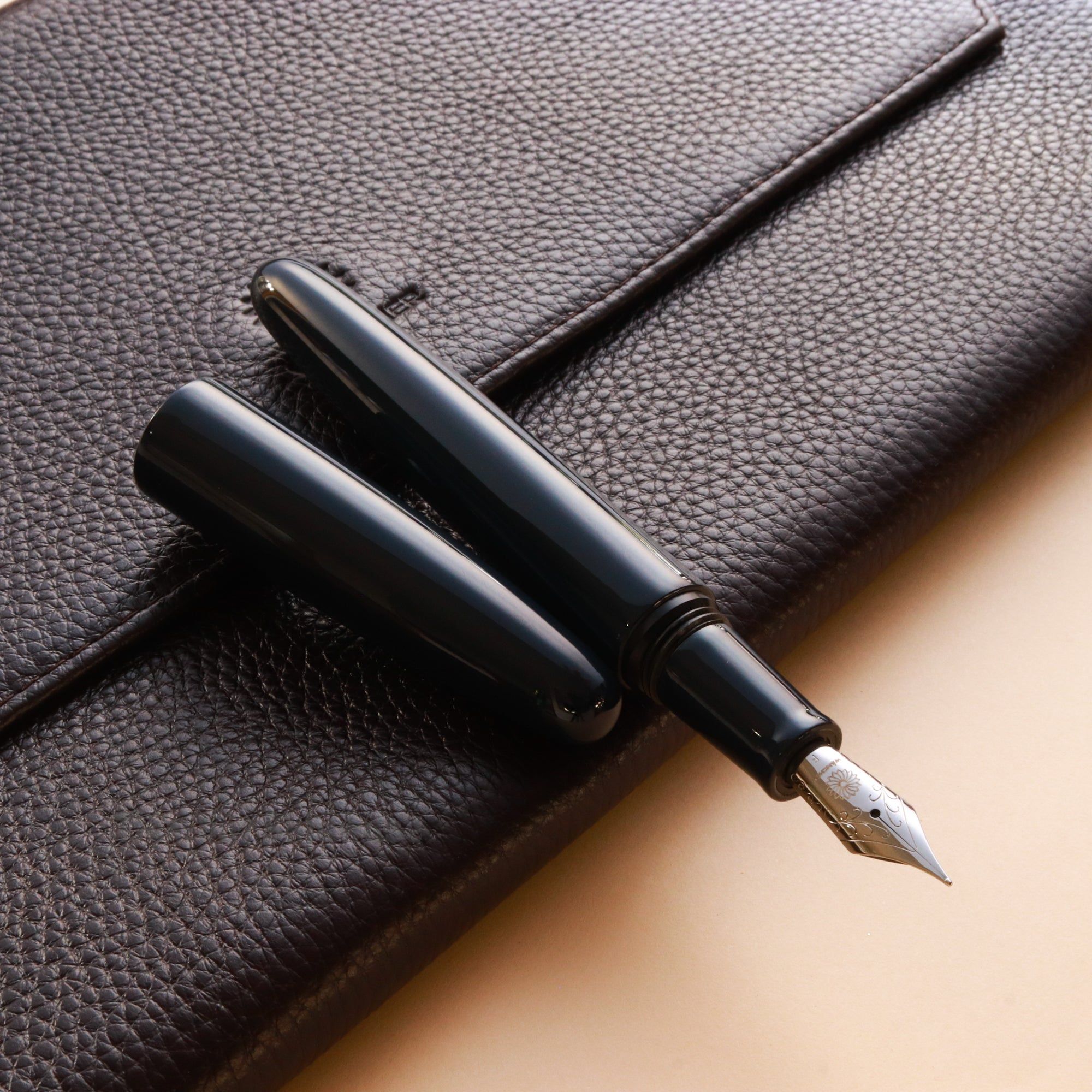 Bút Máy Wancher Dream Pen True Urushi Kon - Blue - Sơn Mài Wajima Nhật Bản