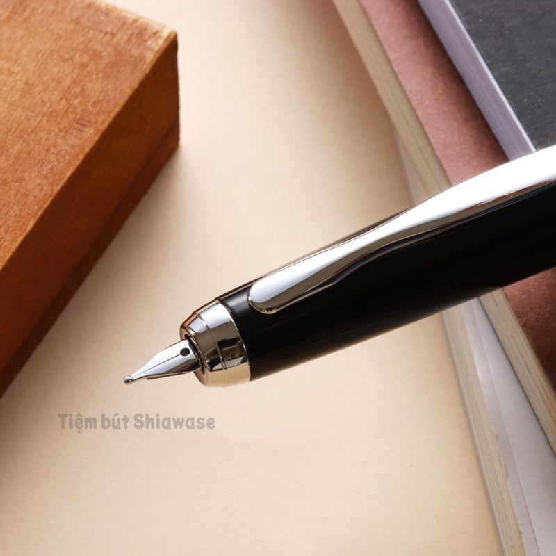 Bút Máy Pilot Capless Vanishing Point Fermo - Black - Đen