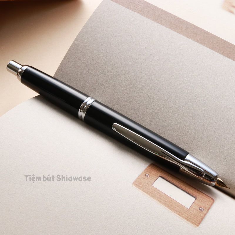 Bút Máy Pilot Capless Vanishing Point Special Alloy Nib - Black - Đen