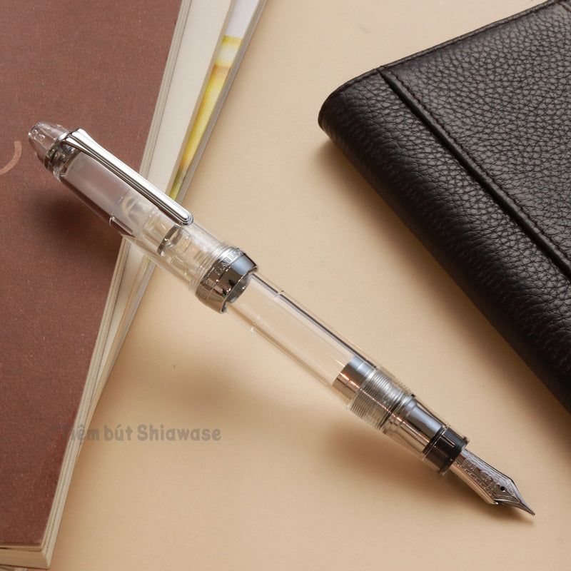Bút Máy Sailor 1911 Profit Large 21K Transparent - Trong Suốt (Bản Rhodium)
