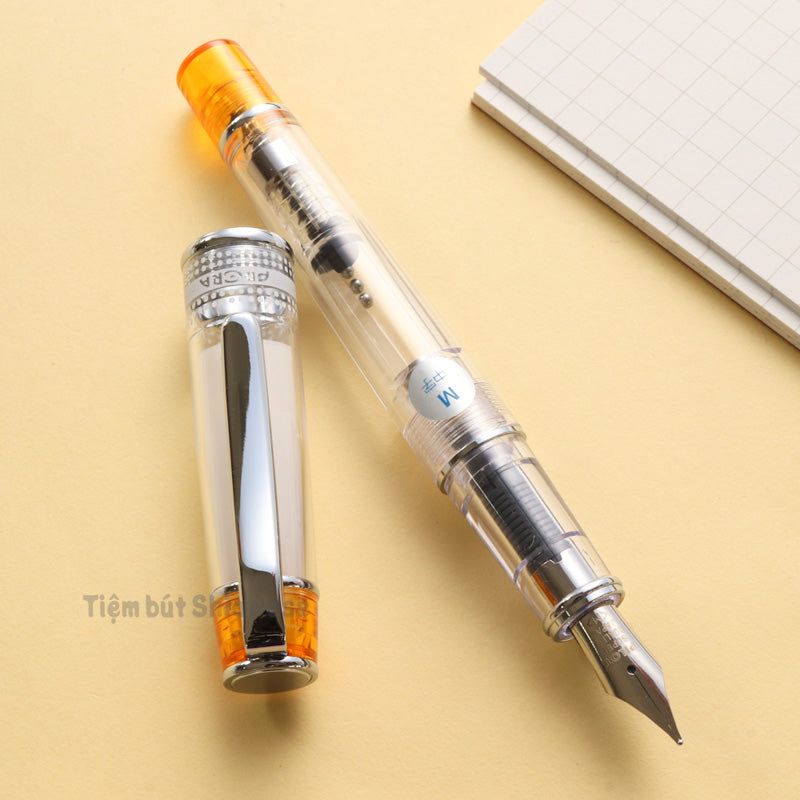 Bút Máy Pilot Prera Iro-Ai - Transparent Orange - Trong Suốt Ánh Cam
