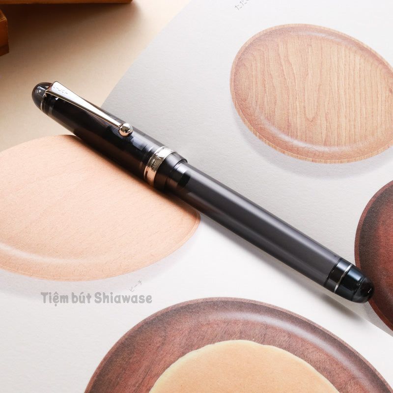 Bút Máy Pilot Custom 74 - Transparent Black - Đen Trong Suốt