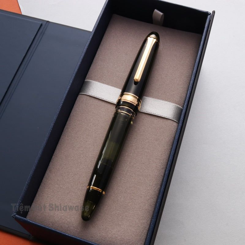 Bút Máy Sailor Wancher 1911 Profit Realo 21K - Transparent Champagne Dark Green