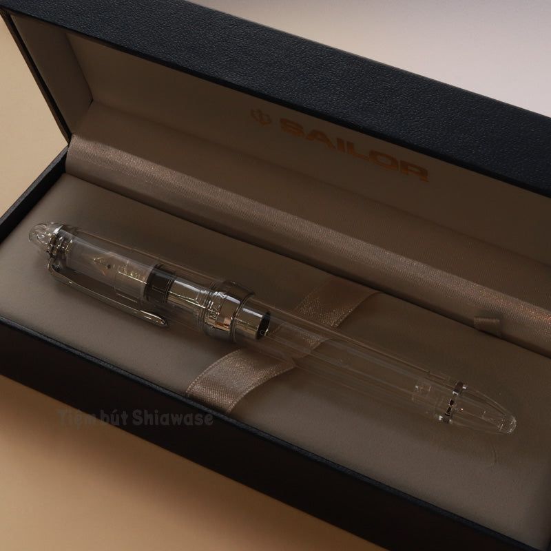 Bút Máy Sailor 1911 Profit Large 21K Transparent - Trong Suốt (Bản Rhodium)