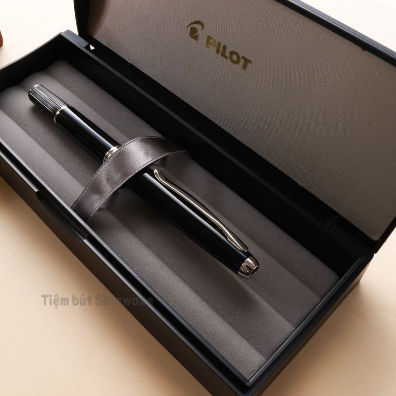 Bút Máy Pilot Capless Vanishing Point Fermo - Black - Đen