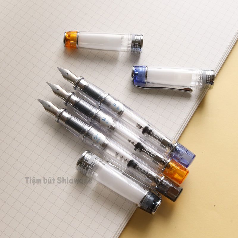 Bút Máy Pilot Prera Iro-Ai - Transparent Blue - Trong Suốt Ánh Xanh Biển
