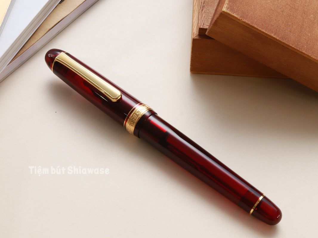 Bút Máy Platinum #3776 Century Slip & Seal 14K - Bourgogne - Đỏ Tía