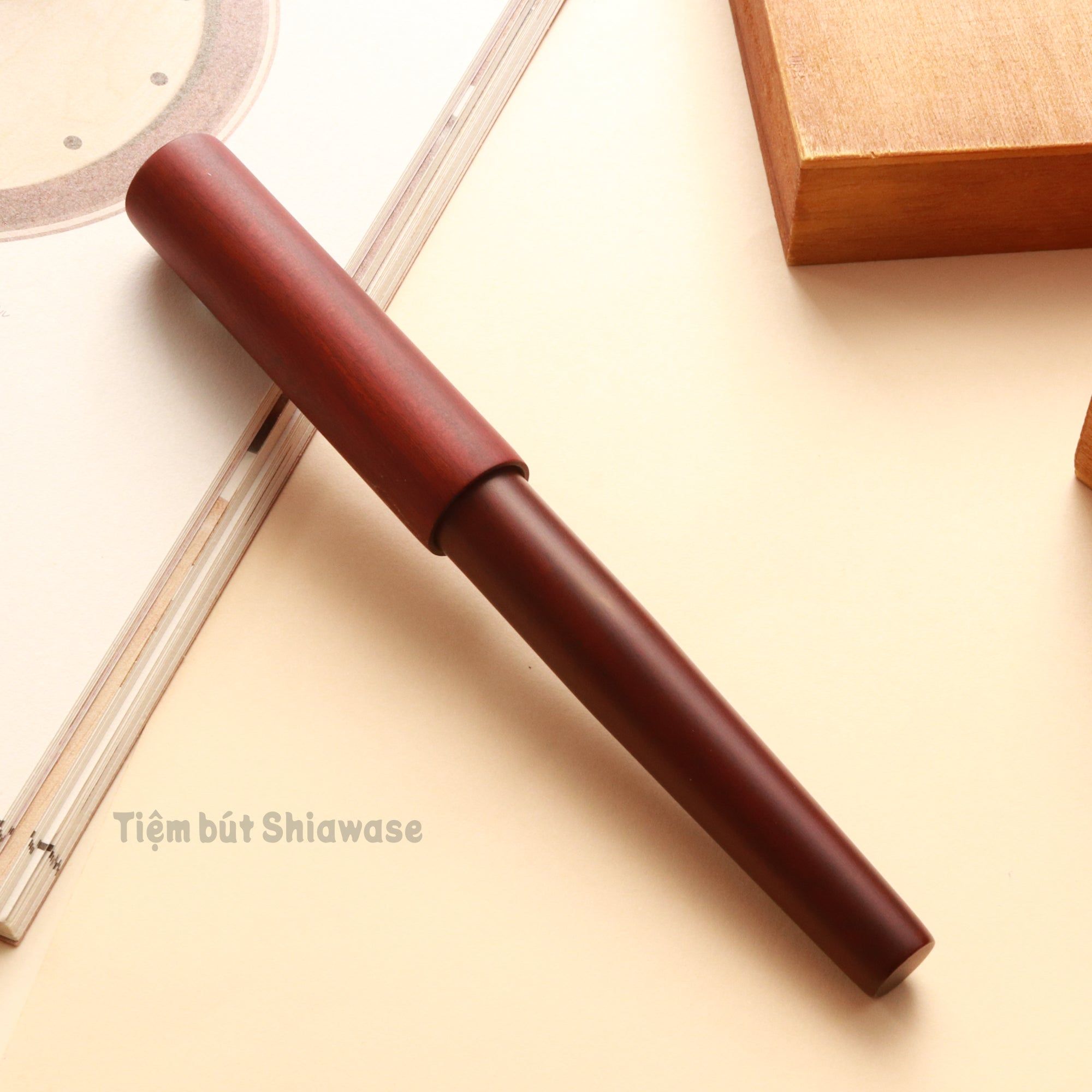 Bút Máy Wancher Sekaiju World Tree - Sandalwood - Gỗ Đàn Hương