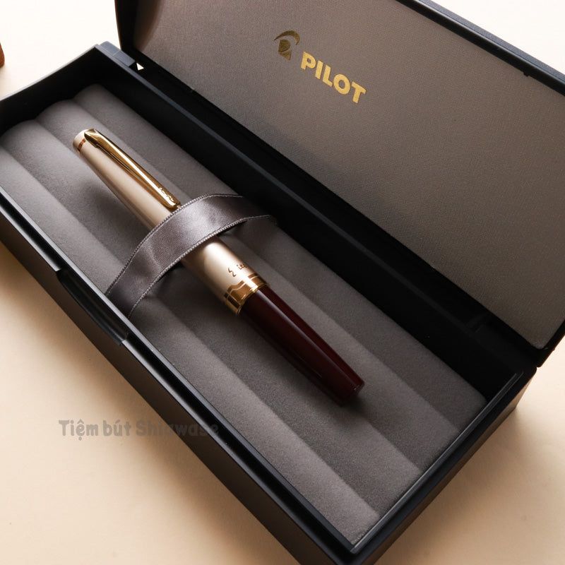 Bút Máy Pilot Pocket Elite 95S - Deep Red - Đỏ