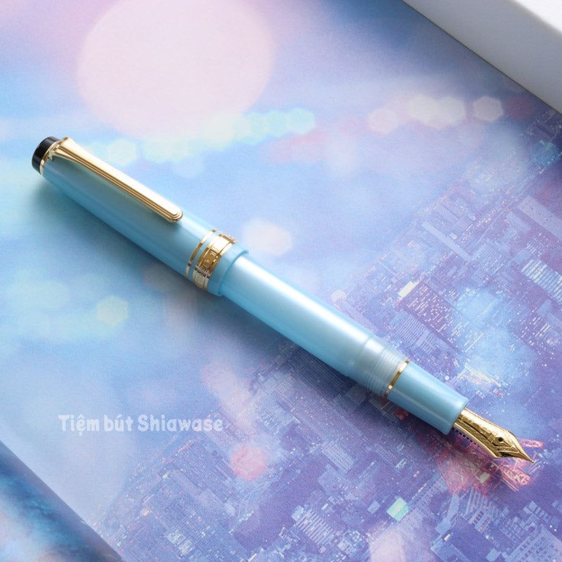Bút Máy Sailor Professional Gear Slim 14K Shikiori - Harusora - Spring Sky