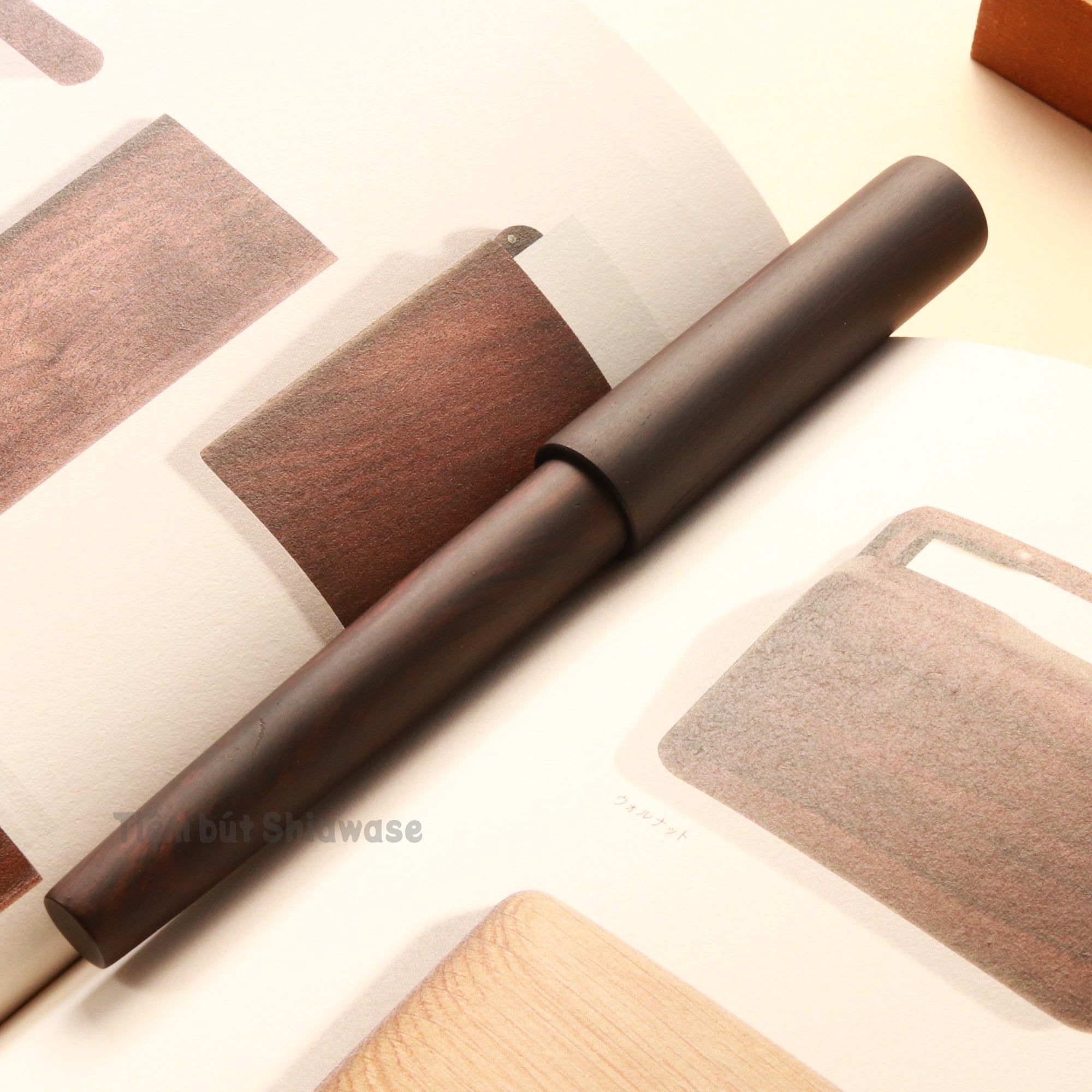 Bút Máy Wancher Sekaiju World Tree - Ebony - Gỗ Mun