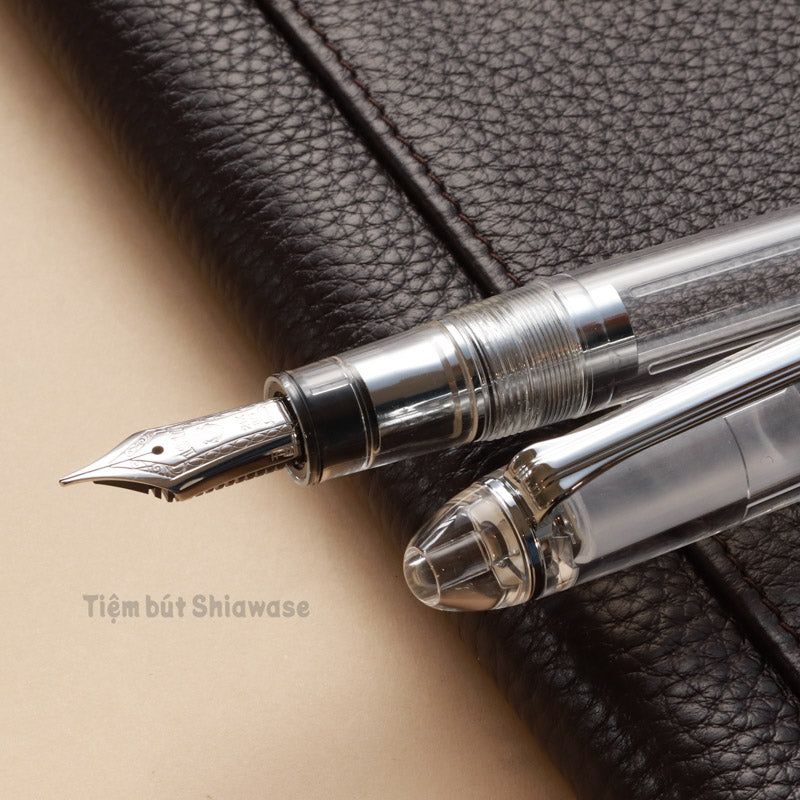 Bút Máy Sailor 1911 Profit Large 21K Transparent - Trong Suốt (Bản Rhodium)