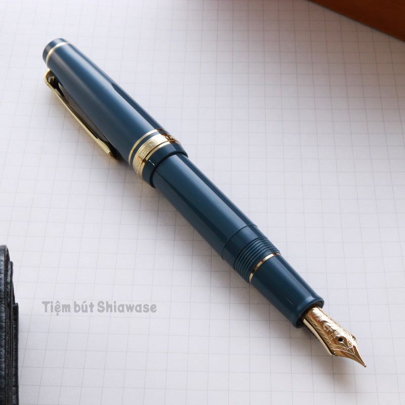 Bút Máy Sailor Professional Gear Slim Mini Morocco 14K - Ayur Blue