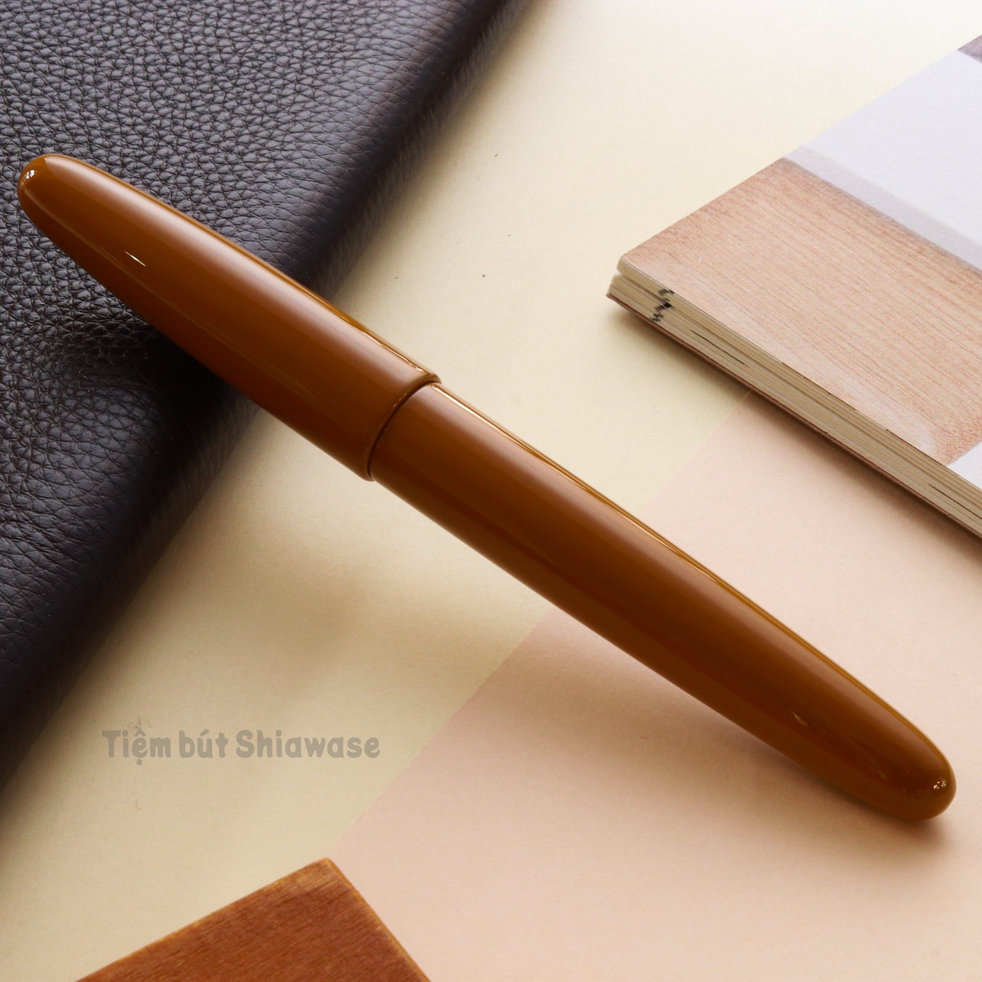 Bút Máy Wancher Dream Pen True Urushi Kiiro - Yellow - Sơn Mài Wajima Nhật Bản