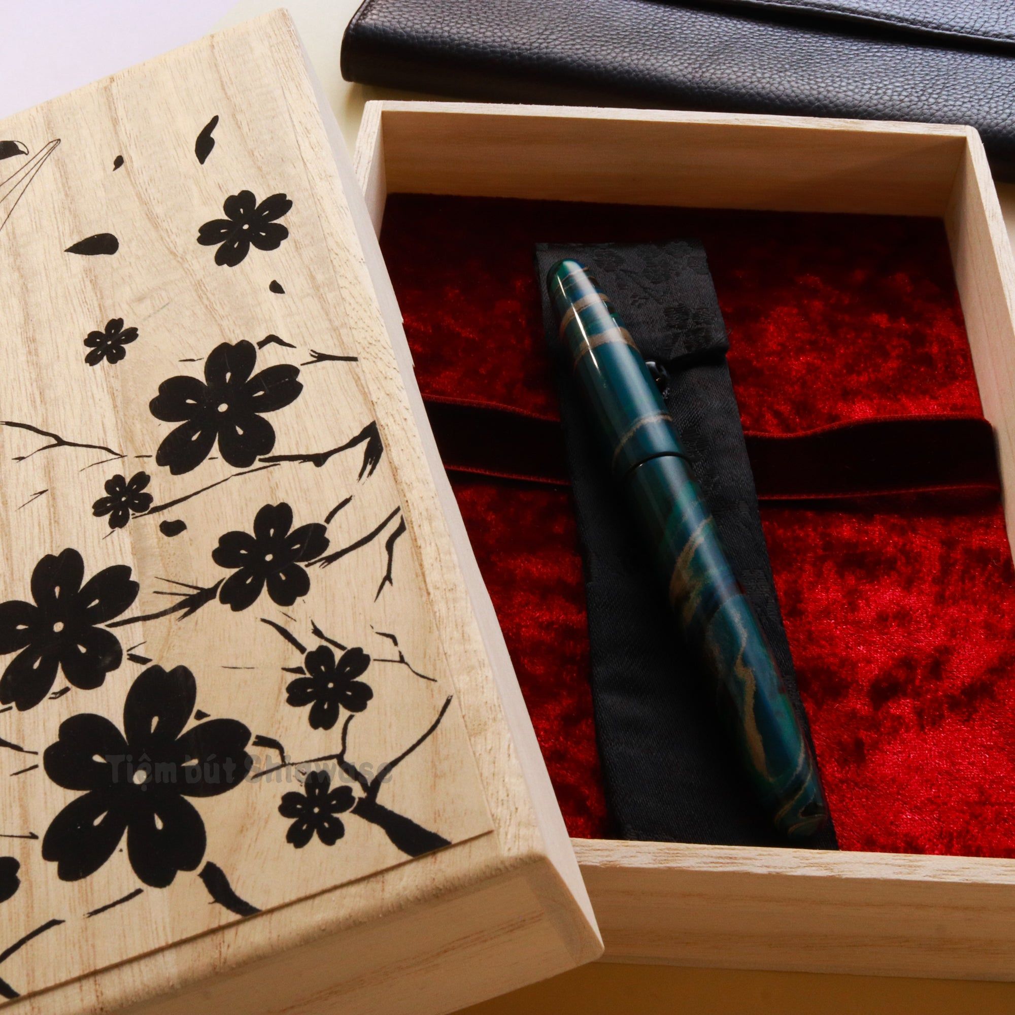 Bút Máy Wancher Dream Pen True Ebonite - Marble Green - Xanh Cẩm Thạch