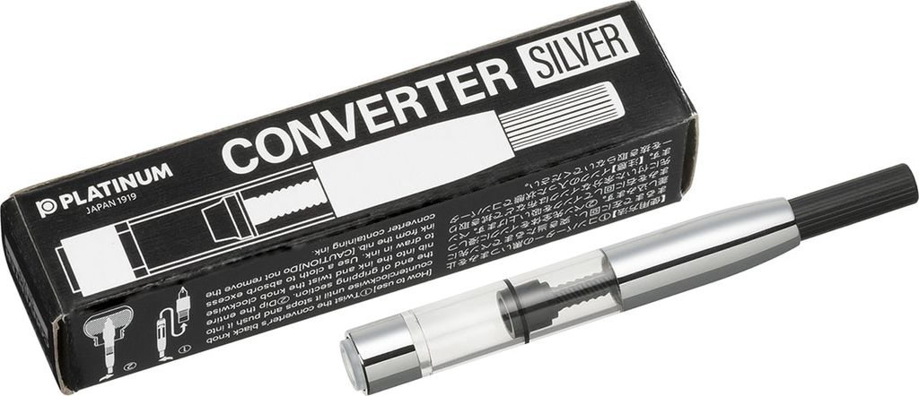 Bơm Mực Bút Máy Platinum Converter - Silver
