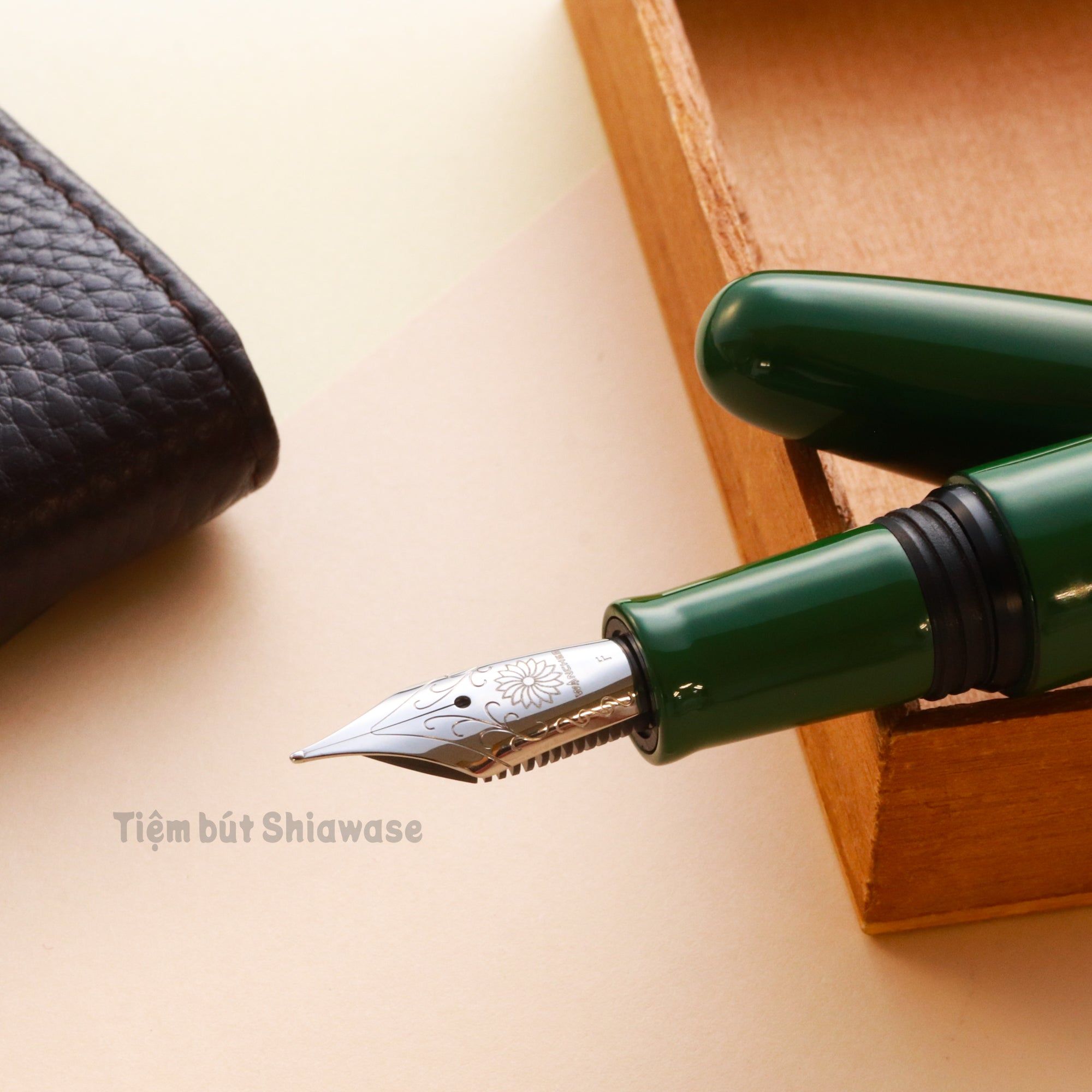 Bút Máy Wancher Dream Pen True Urushi Midori - Green - Sơn Mài Wajima Nhật Bản
