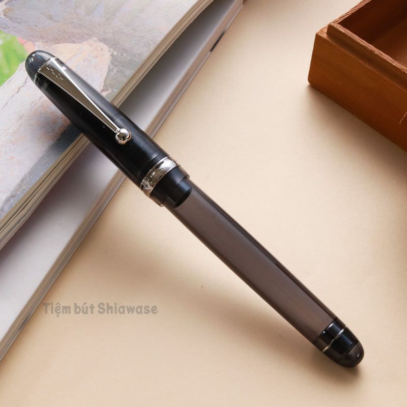 Bút Máy Pilot Custom 74 - Transparent Black - Đen Trong Suốt