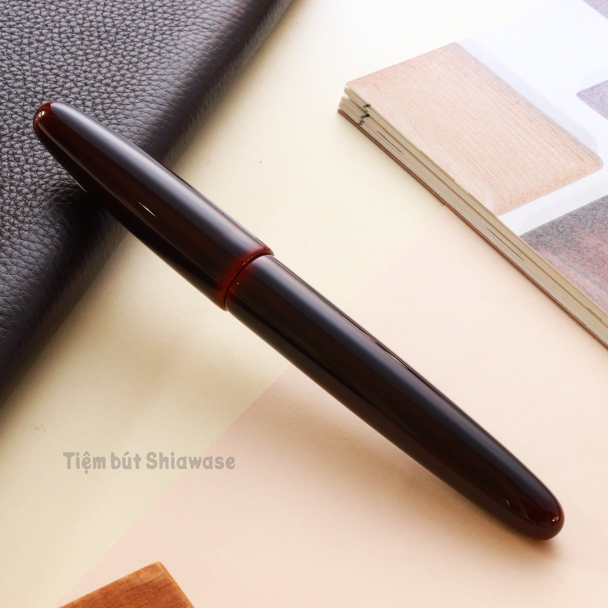 Bút Máy Wancher Dream Pen True Urushi Aka-tamenuri - Sơn Mài Wajima Nhật Bản