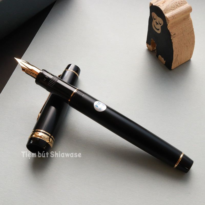 Bút Máy Pilot Justus 95 - Stripe Black - Đen Sọc Trơn