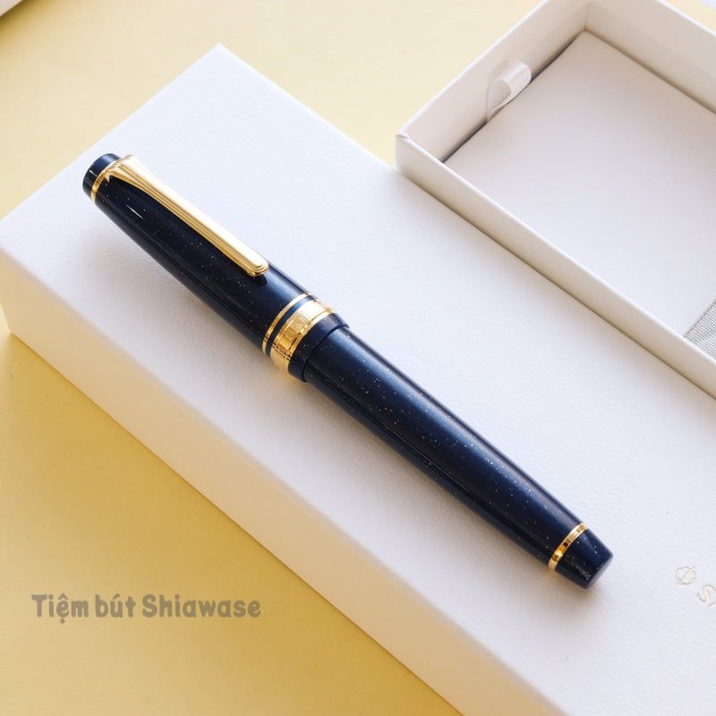 Bút Máy Sailor Professional Gear Slim 14K Shikiori Otogibanashi - Vega Navy Blue