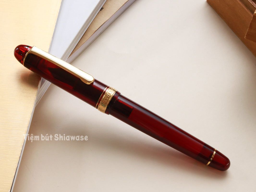 Bút Máy Platinum #3776 Century Slip & Seal 14K - Bourgogne - Đỏ Tía