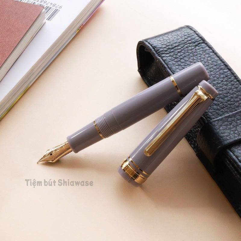 Bút Máy Sailor Professional Gear Slim Mini Morocco 14K - Ayur Gray
