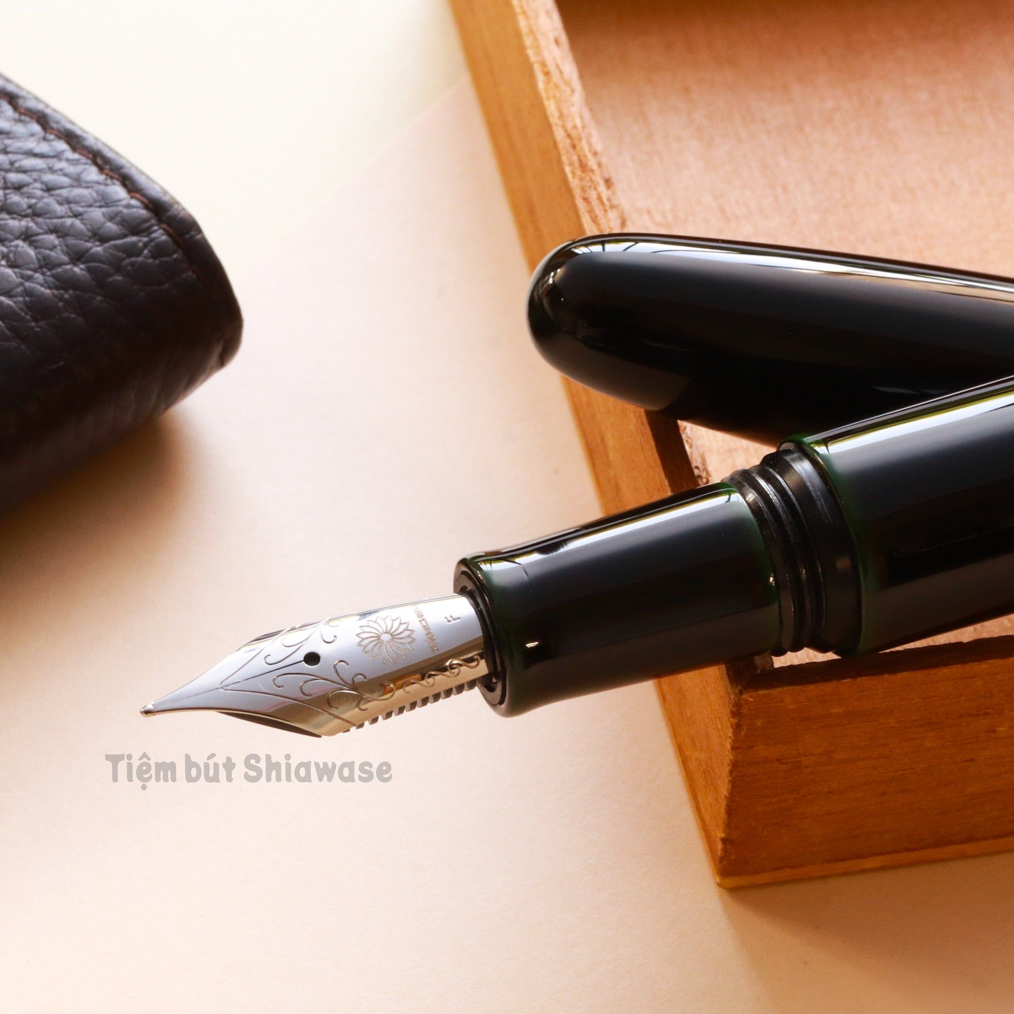 Bút Máy Wancher Dream Pen True Urushi Midori-tamenuri - Sơn Mài Wajima Nhật Bản