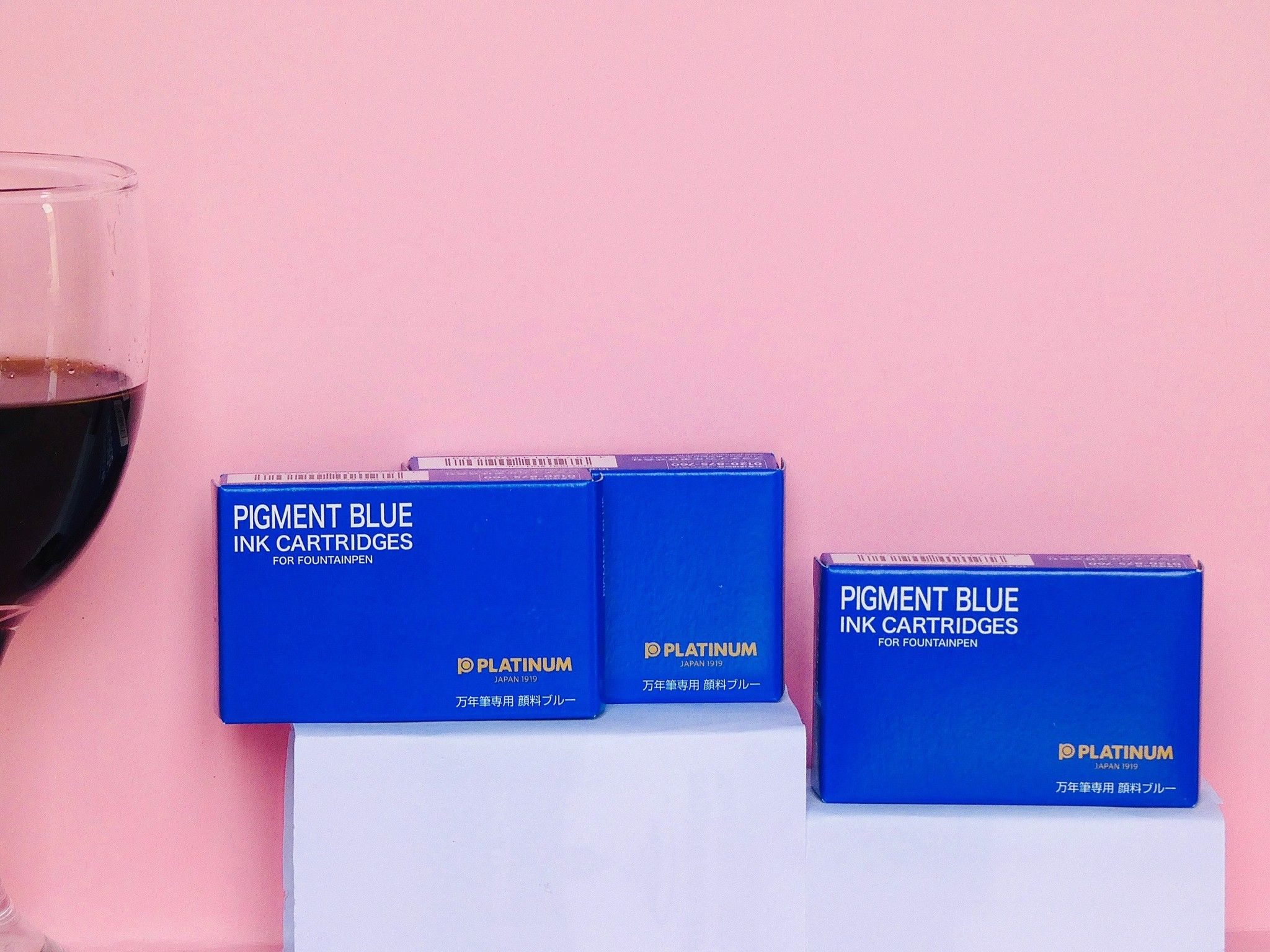 Hộp 10 Ống Mực Bút Máy Platinum Pigment Ink Cartridge - Blue