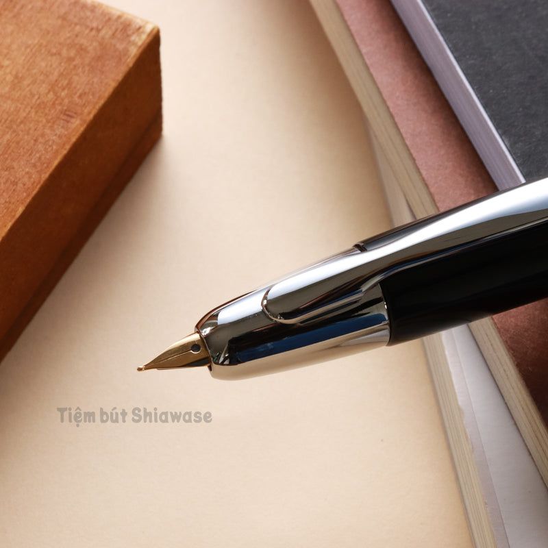 Bút Máy Pilot Capless Vanishing Point Special Alloy Nib - Black - Đen