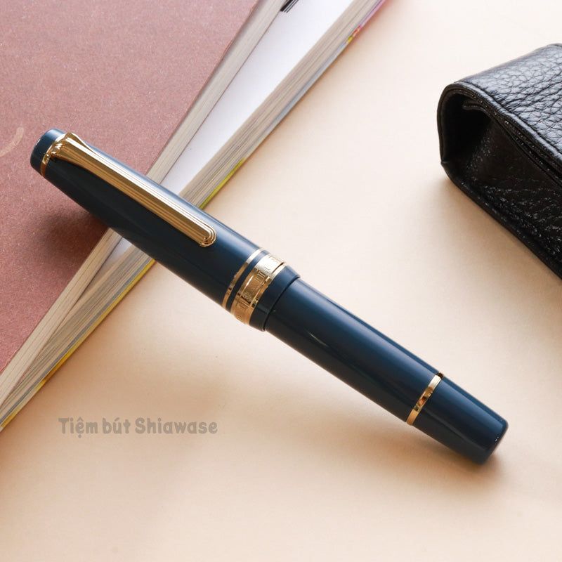 Bút Máy Sailor Professional Gear Slim Mini Morocco 14K - Ayur Blue