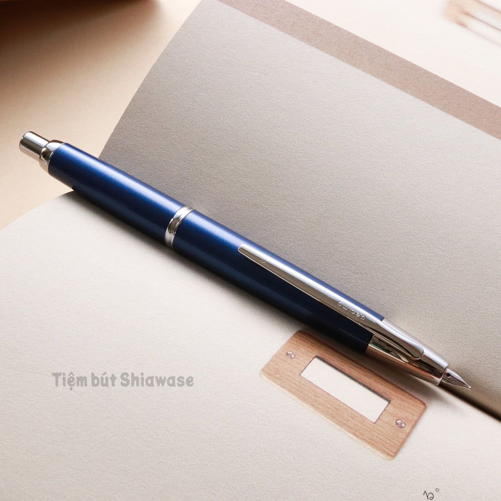 Bút Máy Pilot Capless Vanishing Point Decimo - Dark Blue - Xanh Biển