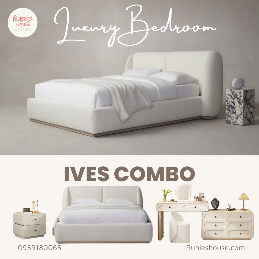 COMBO IVES BED- Combo phòng ngủ Bắc Âu Rubies House